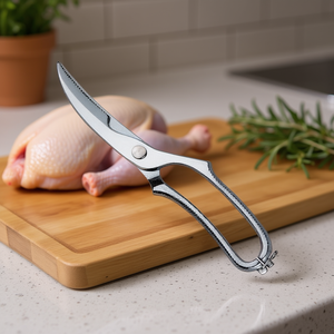 Ghidini Cipriano Stainless Steel Poultry Shears (25cm) Daily Polished Chrome <b>Kitchen</b> <b>Scissors</b> - Product Image 3