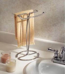 Porte-serviettes en métal luxueux, solution élégante pour organiser les serviettes de toilette et les serviettes de bain. - Product Image 1