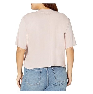 Customized 100% Cotton Women's <b>T</b>-<b>Shirt</b> Single Jersey Short Sleeve Solid Oversized Breathable Plus Size Casual Eco-Friendly ODM - Product Image 4