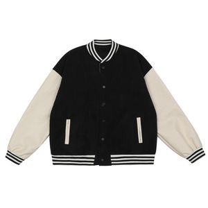 Fashion Style Uniform Heavy Leather Sleeves Embroidered Sports Baseball Varsity <b>Jacket</b> for <b>man</b> - Product Image 2