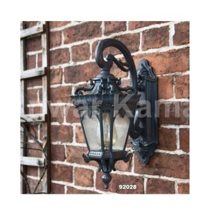 Venta caliente de bronce de una sola bombilla de media pared linterna decorativa para el hogar jardín Parque patio balcón - Product Image 5