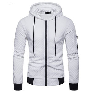 Sudaderas con capucha y cremallera transpirable para hombre, ropa de calle informal con Panel de bloques de Color personalizado, sudaderas con capucha de algodón 100% para hombre OEM - Product Image 1