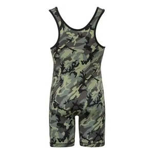 ชุดมวยปล้ำแบบใหม่พร้อมดีไซน์สั่งทำพิเศษสำหรับผู้ชาย ชุดซิงเกิลเล็ตมวยปล้ำแบบระบายอากาศได้ดี ผลิตในประเทศปากีสถาน - Product Image 4