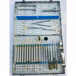 Kit de micro-chirurgie périodontale, instruments chirurgicaux, kit d'implant dentaire en or - Product Image 1