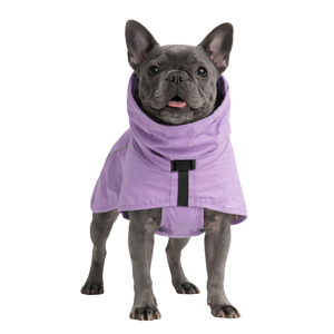 Purple <b>Dog</b> Raincoat Waterproof Hooded Pet <b>Jacket</b> Lightweight Windproof Outdoor Rain Wear For Medium Large <b>Dogs</b> - Product Image 1