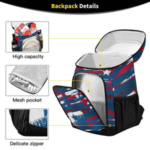 กระเป๋าเป้สะพายหลังสำหรับเล่นกีฬาสะท้อนแสงแบบพกพากระเป๋าสะพายหลังฟิตเนสสีฟ้าพร้อมที่ใส่ขวดน้ำสำหรับฟุตบอล/บาสเก็ตบอล - Product Image 3