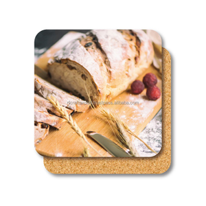 Sous-verre carré personnalisé en liège porte-gobelet à sublimation de style classique pour décor de table imprimé sur mesure - Product Image 4