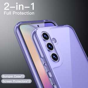 <span class=keywords><strong>Coque</strong></span> pour <span class=keywords><strong>Samsung</strong></span> Galaxy <span class=keywords><strong>A54</strong></span> <span class=keywords><strong>5G</strong></span> 6.4 pouces avec 2 packs de protection d'écran, film en verre trempé, pare-chocs antichoc - Product Image 4