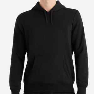 Personnalisé Posséder Votre logo Imprimer Coupe Ample Poids Lourd Surdimensionné Thermique Noir Hoodie Uni de Haute Qualité Hoodies Terry Fleece Hoodie - Product Image 1