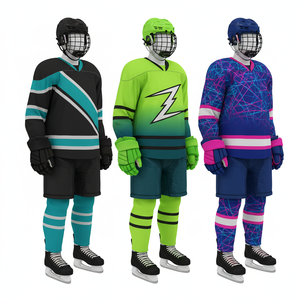 Uniformes sublimados personalizados para camisetas de hockey sobre hielo-Material Dry Fit Pro-Logotipo de tu equipo - Product Image 3