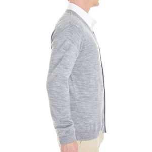 Cardigan d'hiver gris chiné pour hommes - Product Image 3