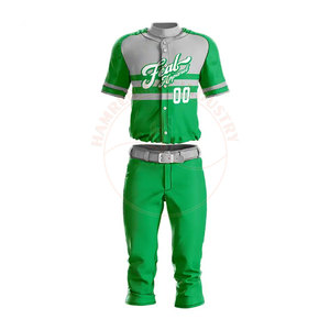 Uniformes de Equipo Personalizados, Camisetas de Béisbol y Sóftbol Transpirables con Estampado para Hombre, Conjuntos de Impresión por Transferencia de Calor, 100% Poliéster, 20 Conjuntos MOQ - Product Image 1