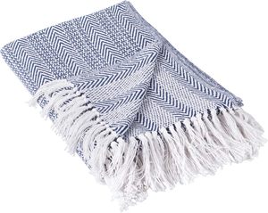 Décoration de la maison couvertures tissées tricotées roses écologiques couverture en peluche de coton couverture Boho personnalisée en coton solide et doux - Product Image 2