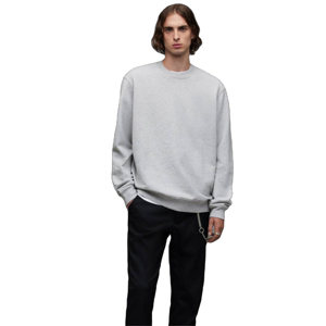 Sweat-shirt à col rond pour homme de haute qualité, 100% coton, polaire uni, écologique, impression et broderie personnalisées, logo personnalisé, automne et hiver - Product Image 1