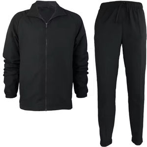 Tracksuits 100%cotton Fleece Rib Cuff Jacket with Hoodies Front Pocket Jacket <b>Trousers</b> Side Pockets <b>Warm</b> Tracksuits Men & Women - Product Image 5