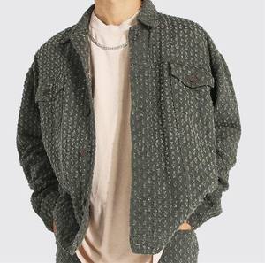 <b>Lightweight</b> High-quality Vintage Denim <b>Jacket</b> <b>Men</b> Breathable Quick Dry Windproof Comfortable Stand Collar Spring Custom Logo - Product Image 6