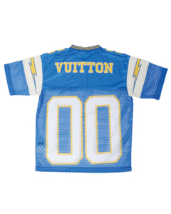 ชุดเสื้อฟุตบอลผู้ใหญ่ขายส่ง แบบสั่งทำพิเศษ พิมพ์ลายแบบ Sublimation เต็มตัว ระบายอากาศได้ดี ไซส์ใหญ่ แขนสั้น คอวี สำหรับอเมริกันฟุตบอล - Product Image 3