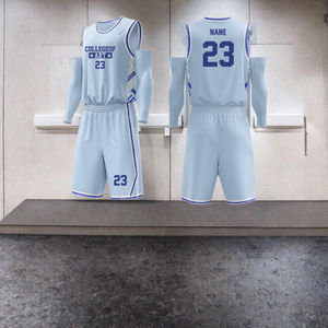 Ensemble de Tenues de Basketball Personnalisables 2026 pour Hommes et Femmes, 100% Polyester, Respirant, pour Matchs de Ligue, Imprimé par Transfert Thermique - Product Image 5