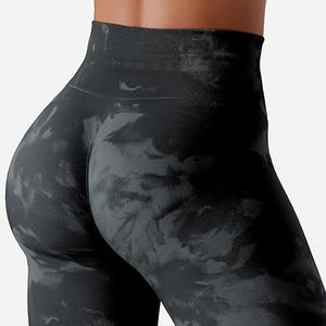 Hot Sale Custom Camouflage <b>Leopard</b> <b>Print</b> High Waist Elastic Waist <b>Gym</b> Yoga <b>Leggings</b> Women Knitted Sport Workout Fitness Quick - Product Image 2