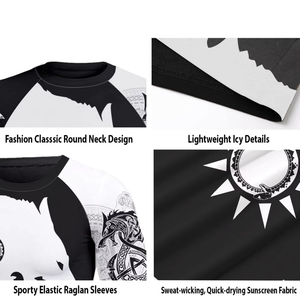 Wholesale Custom <b>Print</b> Breathable Polyester/Nylon Unisex Adult Jiu Jitsu MMA BJJ Rash Guard Unisex Rash Guard breathable Jiu Jit - Product Image 4