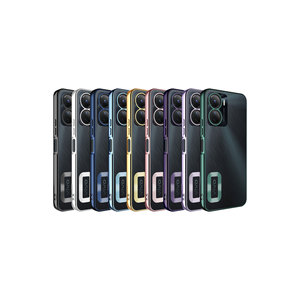 Coque d'appareil photo Vivo Y16 Y19 Y36 V21 T1 avec découpe du logo SAFA Omega et coque arrière en silicone Lila - Product Image 3