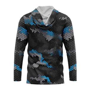 Alto rendimiento al aire libre UPF 50 protección Uv antibacteriano que absorbe la humedad poliéster Spandex Camo con capucha pesca Sudadera con capucha 2025 - Product Image 2