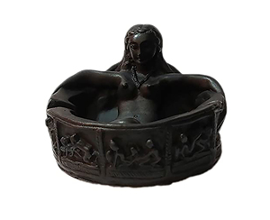 Cendrier en résine au design moderne avec figure nue Cadeau personnalisé pour la maison - Product Image 6