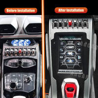 AuCar 9.7 "dernier écran de style Tesla Android 13 autoradio multimédia lecteur DVD pour Lamborghini Huracan voiture stéréo GPS Navigation