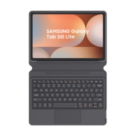 Étui de clavier en cuir OEM pour Tab S10FE/S10 Lite 11 pouces avec trackpad, emplacement pour stylet, logo personnalisé, certifié Windows CE/FCC/REACH