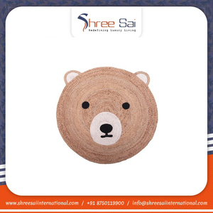 Alfombra de yute bordada trenzada a mano de diseño moderno más vendida, excelente durabilidad, antideslizante para cocina, comedor, oración Floral - Product Image 5