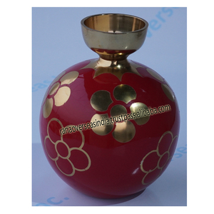 New Arrival Handmade Decorative Metal Aluminium Floral <b>Stand</b> In Red Tone For Party Diwali Wedding Table Decor - Product Image 2