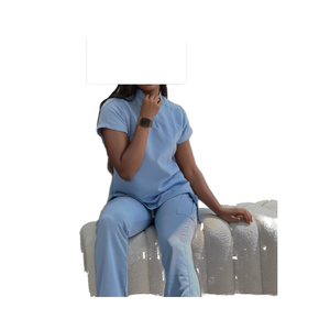 ชุดสครับโรงพยาบาลทำจากผ้าฝ้าย35% โพลีเอสเตอร์ชุด65% ปรับแต่งได้สวมใส่สบายและมั่นใจ - Product Image 5