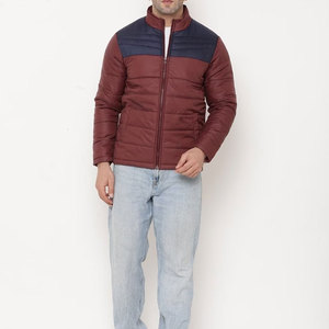 Breathable <b>Canvas</b> Winter Puffer <b>Jacket</b> for <b>Men</b> Stand Collar Front Logo High Street Style Eco-Friendly & Windproof - Product Image 6