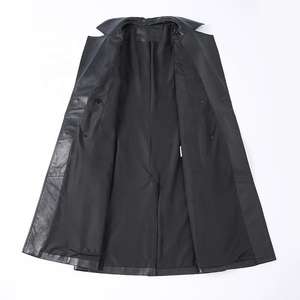 Nouvelle veste longue en cuir pour homme, couleur personnalisée, imperméable, avec duvet - Product Image 2