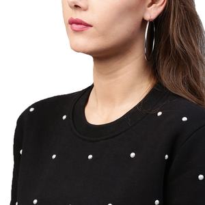 Sweat-shirts à col rond en coton uni avec logo personnalisé, nouvelle mode, logo personnalisé, graphique, col rond, surdimensionné - Product Image 5