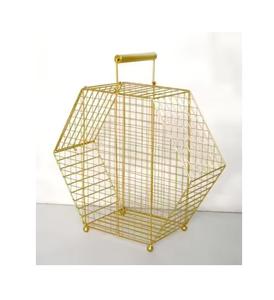 Panier de rangement en tissu au design attrayant couleur or, vente en gros, fabrication artisanale en vrac - Product Image 4