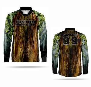 Camisetas de Paintball impresas personalizadas con soporte OEM/ODM uniformes al aire libre de manga larga de malla de poliéster transpirable para equipos - Product Image 6