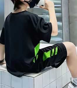 Ensemble de vêtements décontractés d'été pour garçons: T-shirt et short confortables en polyester à imprimé lettres combinés en tricot respirant, parfait - Product Image 6