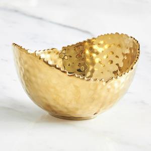 Lot de 3 bols décoratifs bas orchidées finition argentée pièces élégantes parfaites pour la table de bureau à domicile ou la fête d'Inde - Product Image 6