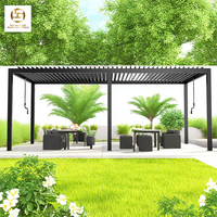 Porte en verre pliante résistante à l'eau et au vent pour pergola en aluminium, balcon, gazebo, style moderne minimaliste pour la maison et la villa