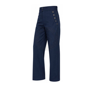 Pantalon de style classique de la guerre napoléonienne, coupe droite en toile légère, design rétro pour homme, construction détaillée de la taille, coutures soignées - Product Image 5