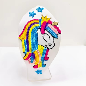 Diadema bordada de estilo Retro americano para niñas, accesorio de temperamento femenino bonito, tela de influencia india para primavera - Product Image 1