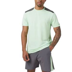 Customizable Summer Street Style <b>Twin</b> <b>Set</b> for Men Classic T-Shirt with Coordinated Shorts for Gym Running and Casual Street Look - Product Image 1