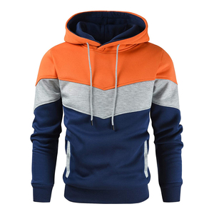 Haute Qualité Hommes Tech Polaire Pull Hoodies Brodé Patchwork Vêtements Personnalisable Hiver Sweat-Vente En Gros Plaine - Product Image 1
