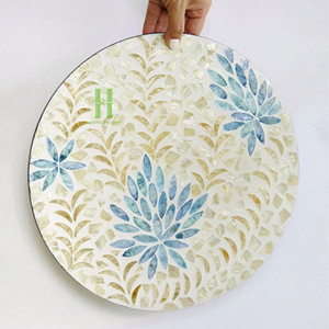 ¡MEJOR VENDEDOR! Manteles individuales redondos ecológicos con Incrustaciones de nácar de bambú de lujo, centros de mesa, decoraciones, diseño OEM, Vietnam - Product Image 1