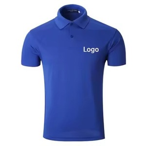 T-shirt de golf décontracté à manches courtes et à séchage rapide pour hommes, avec boutons en jersey 100% coton 6XL, hauts d'été en tissu 3D - Product Image 2