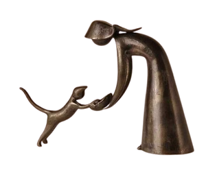 Escultura de Estatua de pareja moderna de nuevo diseño para decoración de mesa de boda con esculturas de Metal de aspecto elegante - Product Image 2