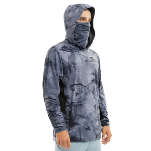 Camiseta de Pesca con Protección Solar de Secado Rápido y Estilo Nuevo 2026, Sudadera con Capucha y Máscara Facial para Hombre, Ropa de Pesca con Camuflaje - Product Image 5