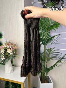 Fumi Spring Curl Hair Bundles Super Double Drawn Quality 100% Extensión rizada <span class=keywords><strong>de</strong></span> cabello humano Color negro <span class=keywords><strong>natural</strong></span> - Product Image 6