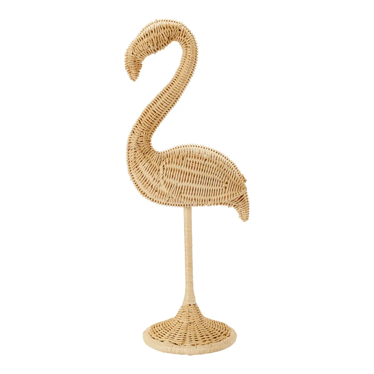 Acento decorativo contemporâneo do Rattan da boa sorte do flamingo do Rattan natural carismático para o hotel home do restaurante